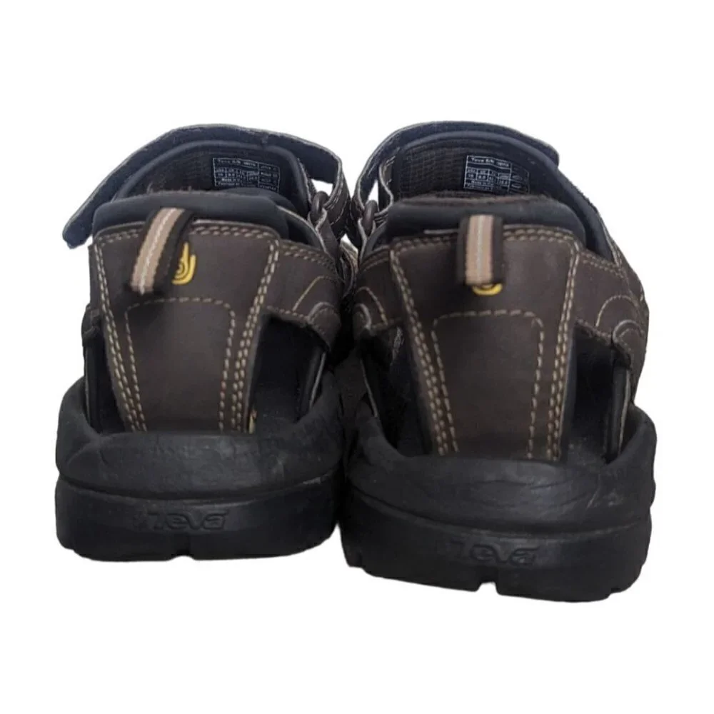 Teva Mens Size 10 Forebay Fisherman Sport Hiking Sandals Brown ShocPad 1001116